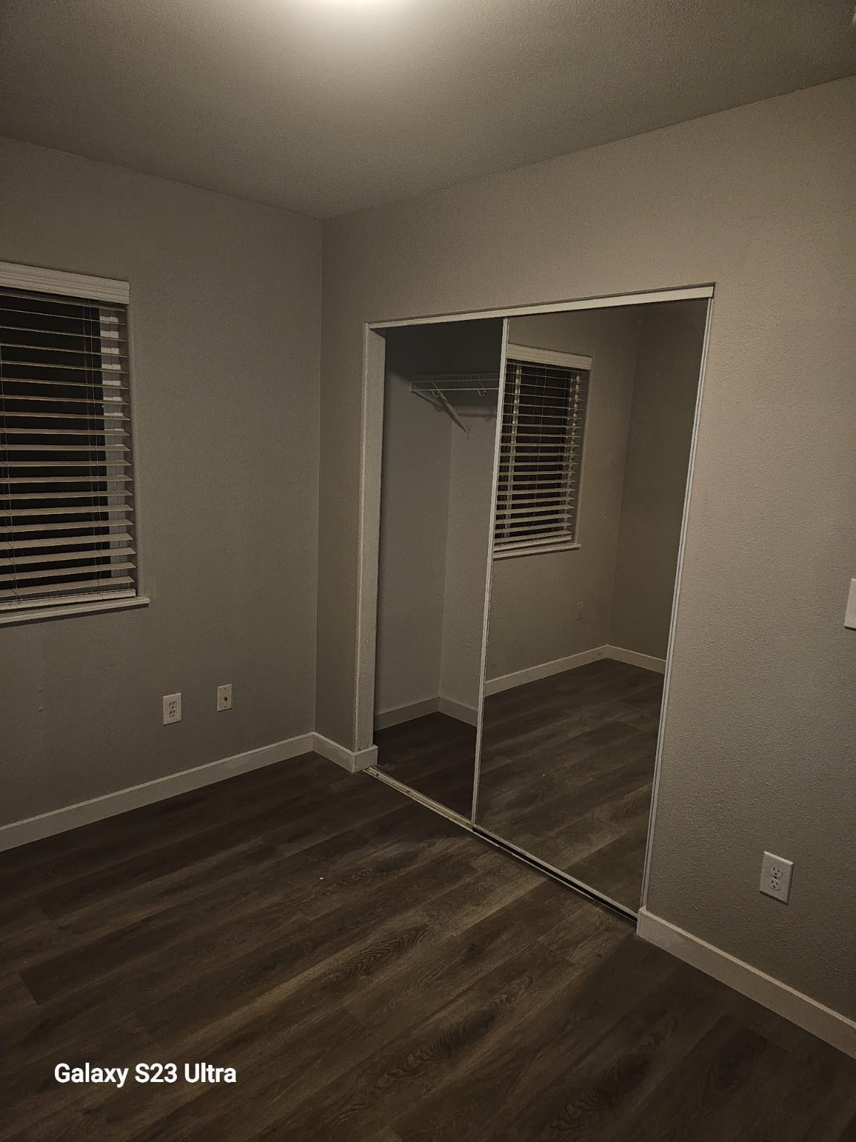 Master bedroom with new flooring installation