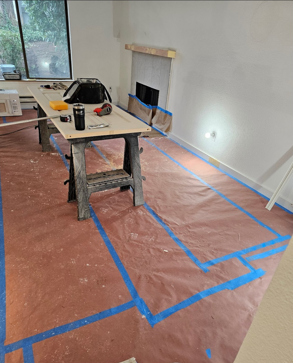 Work in progress: clean preparation for a smooth paint application