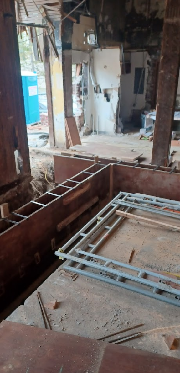 Electrical and plumbing restoration phase