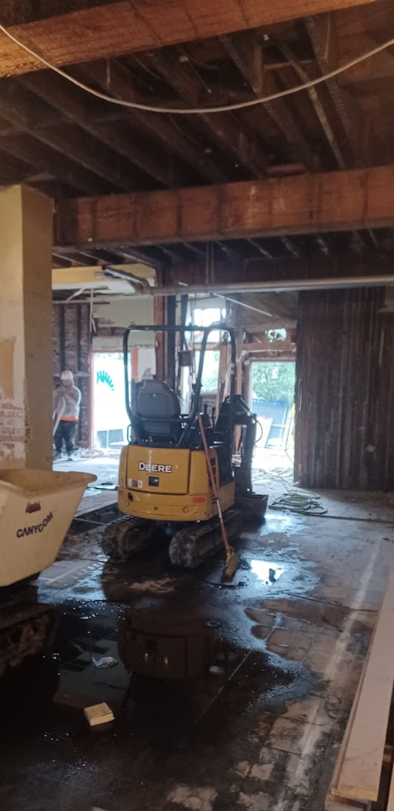 Interior demolition for restoration